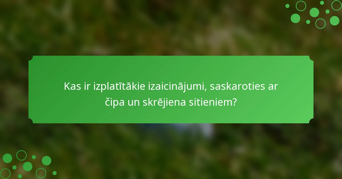 Kas ir izplatītākie izaicinājumi, saskaroties ar čipa un skrējiena sitieniem?